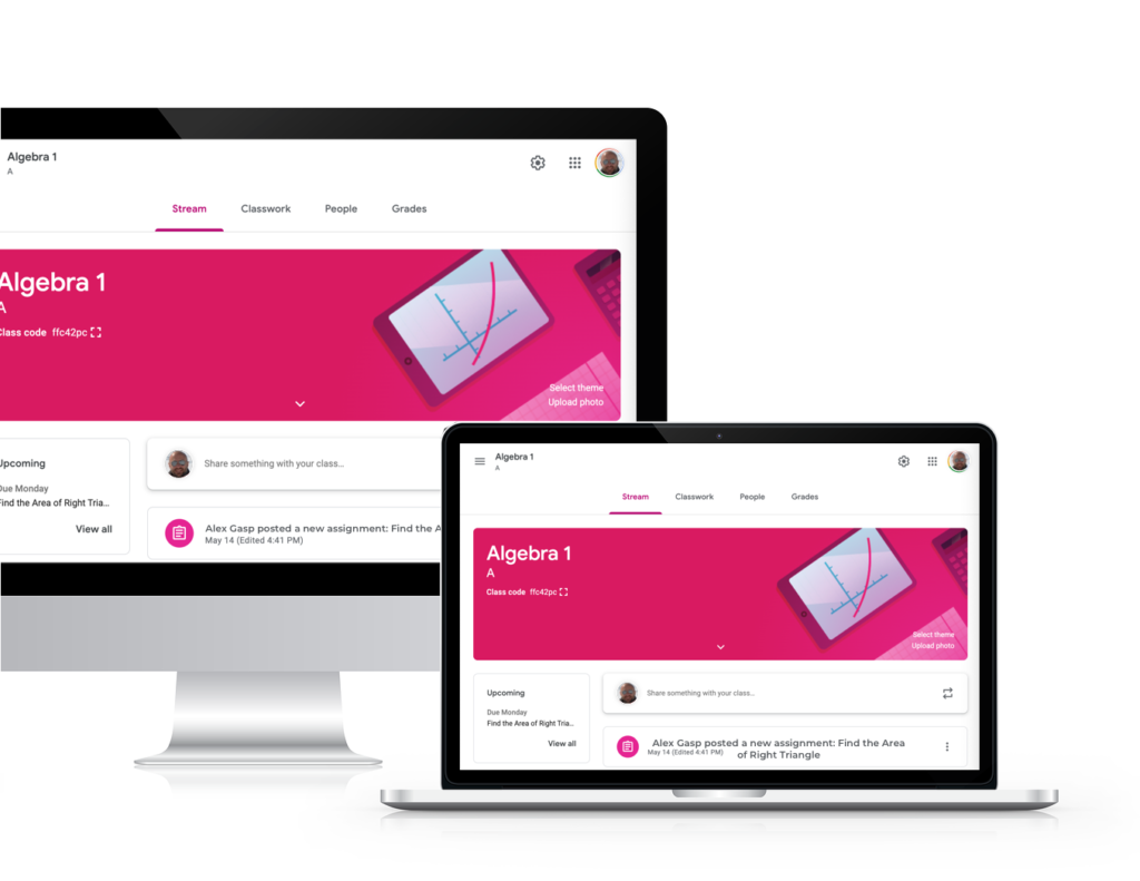 Example of a mobile and desktop and laptop application